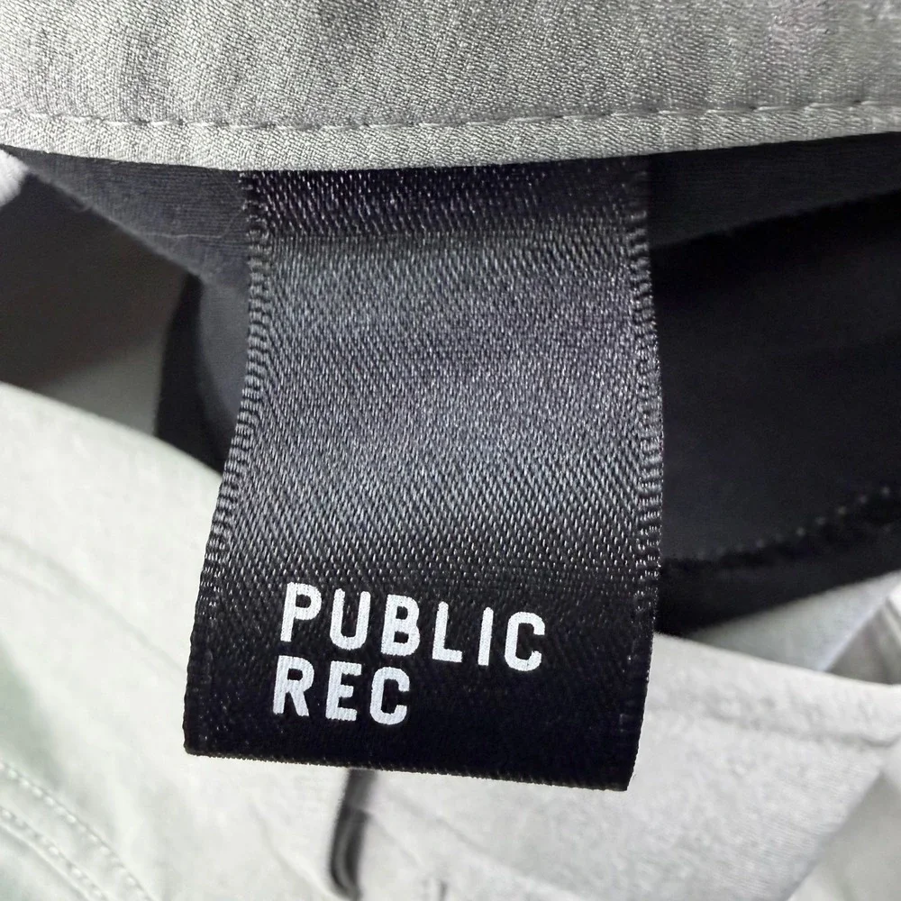 Public Rec Pants Men 34x34 (Fits 34x32) Grey Workday Performance Stretch‎ Golf